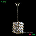 One Chandelier Light Beaded Design Éclairage pendentif en cristal blanc